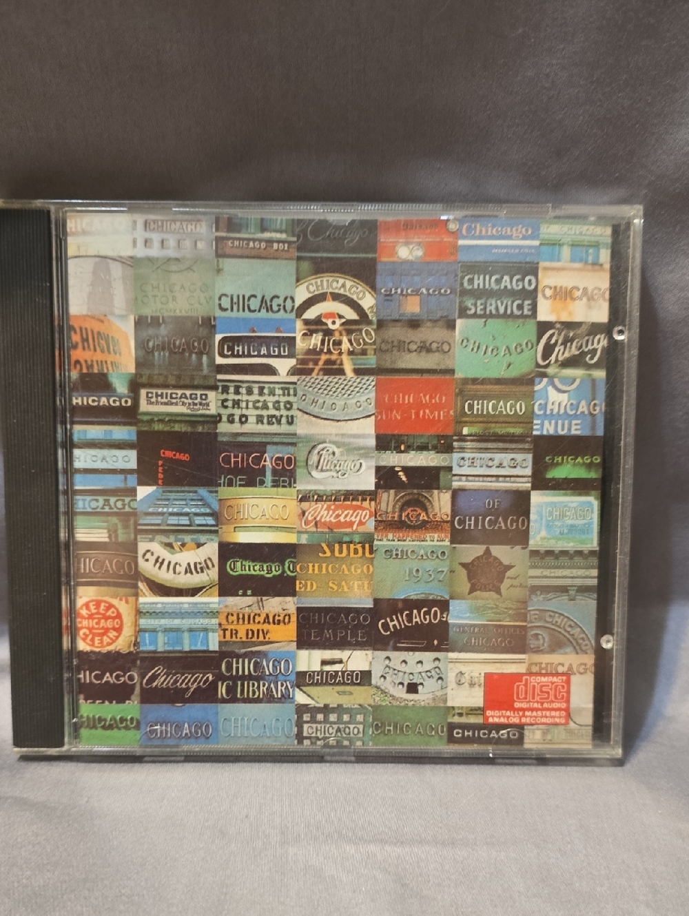 Columbia Red Album Back Cover - White Text